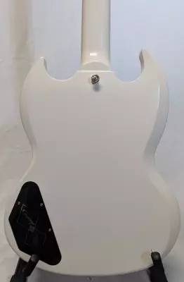 Epiphone - 1961 Les Paul SG Standard Electric Guitar with Case - Aged Classic White 2